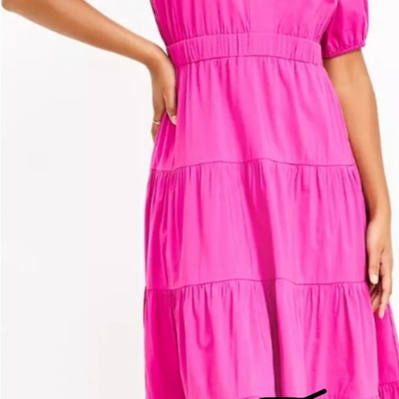 LOFT Dresses & Skirts - LOFT Pink Tiered Dress